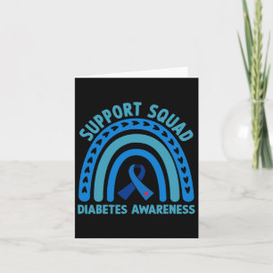 Diabetes Blue Support Squad Diabetes Awareness Card