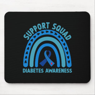 Diabetes Blue Support Squad Diabetes Awareness Mouse Pad