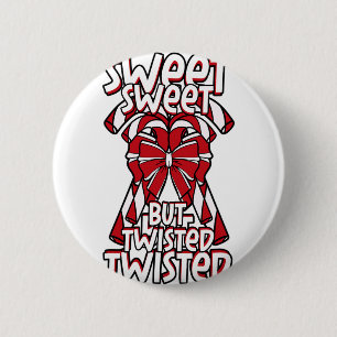 Diabetes Christmas Candy Cane Blood Sugar Diabetic 2 Inch Round Button