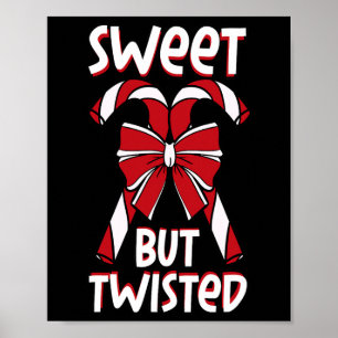 Diabetes Christmas Candy Cane Blood Sugar Diabetic Poster
