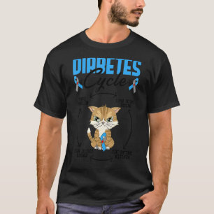 Diabetes Cycle Type 1 Diabetic Awareness Cat Men T-Shirt