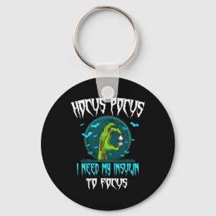 Diabetes Diabetic Patient Type 1 2 Halloween Party Keychain