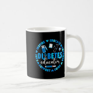 Diabetes Educator Support Diabetes Awareness Blue Coffee Mug