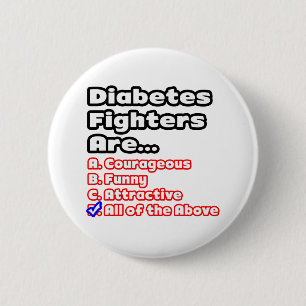 Diabetes Fighter Quiz 2 Inch Round Button