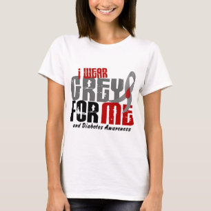 Diabetes I WEAR GREY FOR ME 6.2 T-Shirt