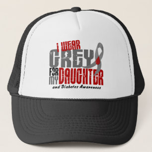 Diabetes I WEAR GREY FOR MY DAUGHTER 6.2 Trucker Hat
