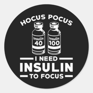 Diabetes Insulin Classic Round Sticker