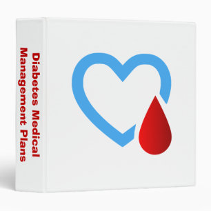 Diabetes Medical Management Plans with logo Binder