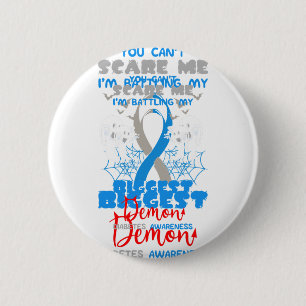 Diabetes Patient Type 1 2 Diabetic Pancreas Hallow Inch Round Button
