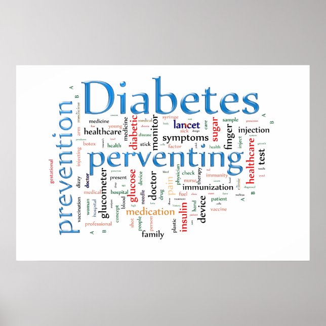 Diabetes Preventing Poster (Front)
