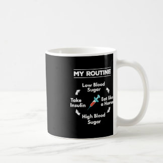 Diabetes Routine Insulin Needle Low High Blood Sug Coffee Mug