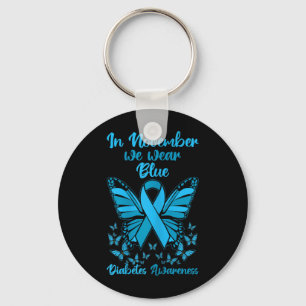 Diabetes Support November Blue Diabetes Awareness Keychain