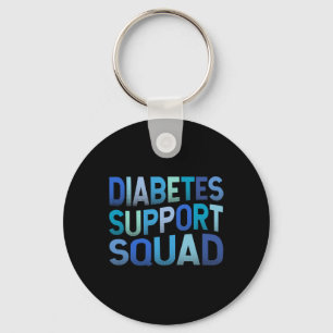 Diabetes Support Squad T1d Type 1 Diabetes Warrior Keychain