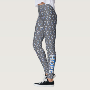Diabetes Type 1 Awareness Ribbon Custom Leggings