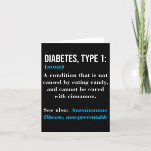Diabetes Type 1 Definition Autoimmune Disease  Card