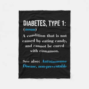 Diabetes Type 1 Definition Autoimmune Disease  Fleece Blanket