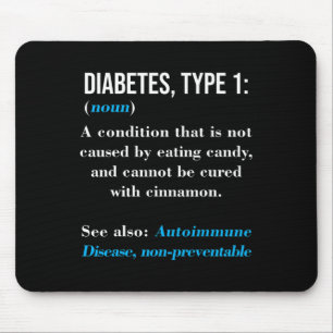 Diabetes Type 1 Definition Autoimmune Disease Mouse Pad