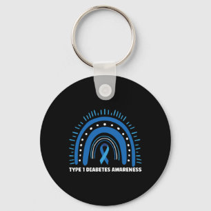 Diabetes Type 1 Diabetes Awareness Month Keychain