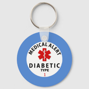 DIABETES TYPE 1 KEYCHAIN