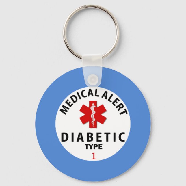 DIABETES TYPE 1 KEYCHAIN (Front)