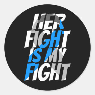 Diabetes Type 1 Ribbon Type 2 Diabetes Awareness Classic Round Sticker
