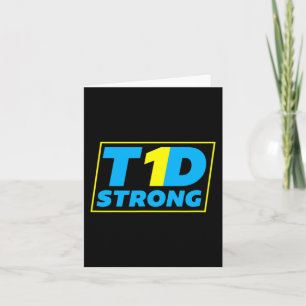 Diabetes TYPE 1 Strong Awareness Card