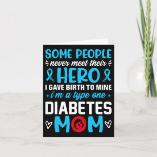 Diabetes Type 1 Survivor Mom - Women T1 Diabetes A Card