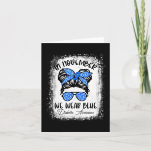 Diabetes Warrior Awareness Diabetic Support Type w Card