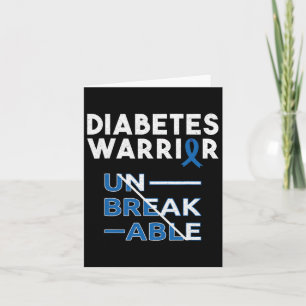 Diabetes Warrior Diabetes Awareness Month  Card