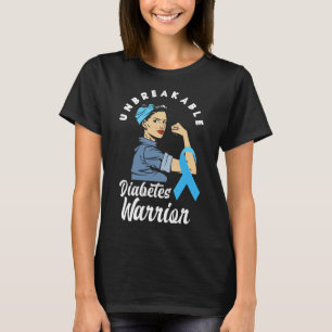 Diabetes Warrior Diabetic T1d Diabetes Awareness T-Shirt