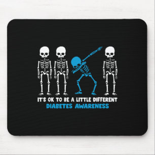 Diabetes Warrior Mom Awareness Gift It's Ok To Be Mouse Pad