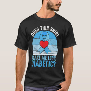 Diabetes Warrior Survivor  Diabetes Awareness Blue T-Shirt
