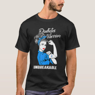 Diabetes Warrior Unbreakable Diabetes Awareness Gi T-Shirt