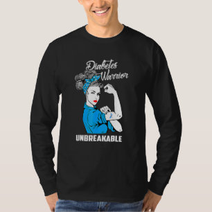 Diabetes Warrior Unbreakable Diabetes Awareness T-Shirt
