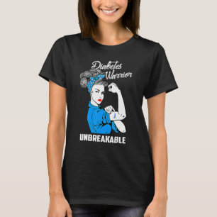 DIABETES WARRIOR UNBREAKABLE  DIABETES AWARENESS T-Shirt