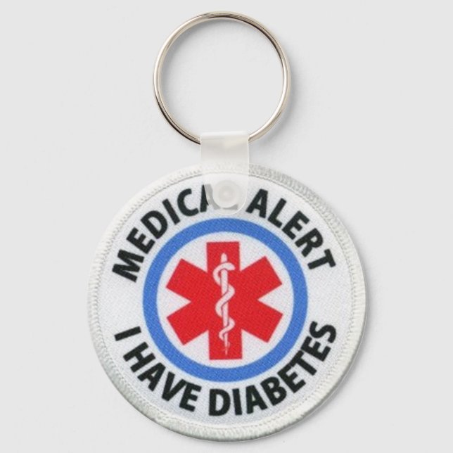 Diabetic Alert Keychain (Front)