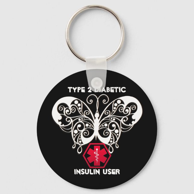 Diabetic Alert Keychain (Front)