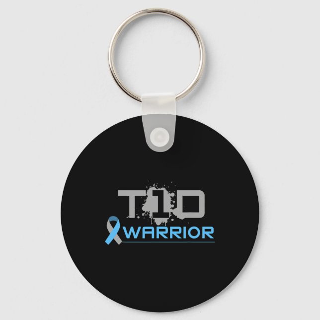 Diabetic - Fun Type 1 Diabetes Awareness T1d  Keychain (Front)