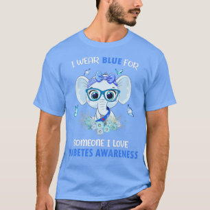 Diabetic Life Cycle Diabetes Awareness Elephant Co T-Shirt