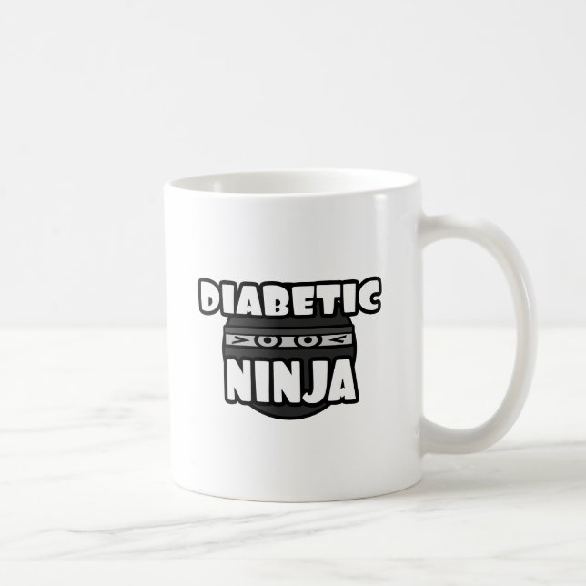 Diabetic Ninja Coffee Mug (Right)