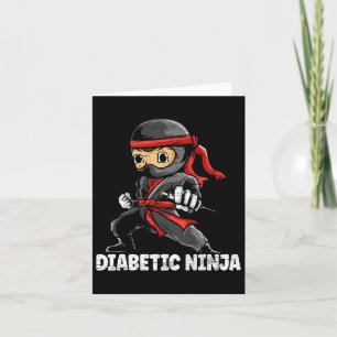 Diabetic Ninja Diabetes Awareness Month T1d Type 1 Card