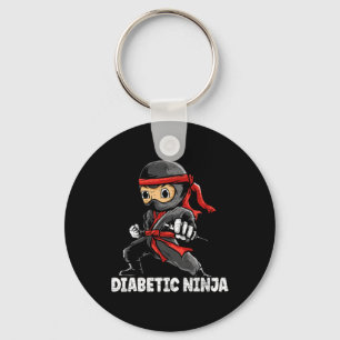 Diabetic Ninja Diabetes Awareness Month T1d Type 1 Keychain