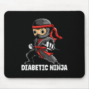 Diabetic Ninja Diabetes Awareness Month T1D Type 1 Mouse Pad