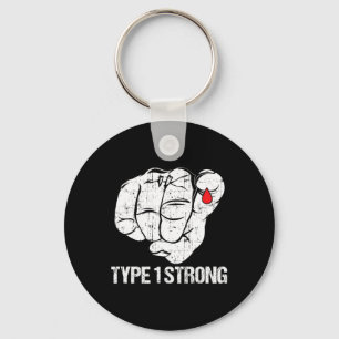 Diabetic Patients Fighter Awareness Diabetes Type  Keychain