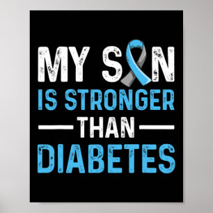 Diabetic Support Design For A Dad Or Mom Of A T1d Poster