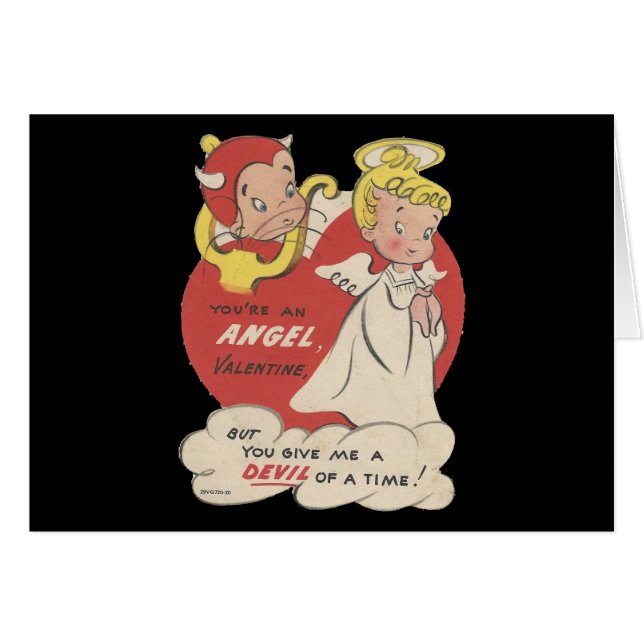 Diable vintage Et Angel Valentine (Devant horizontal)