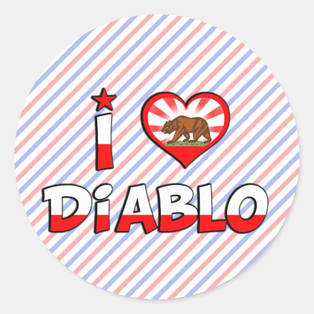 Diablo, CA Classic Round Sticker (Front)