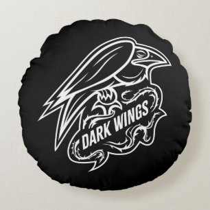 Diablo   Dark Wings Round Pillow