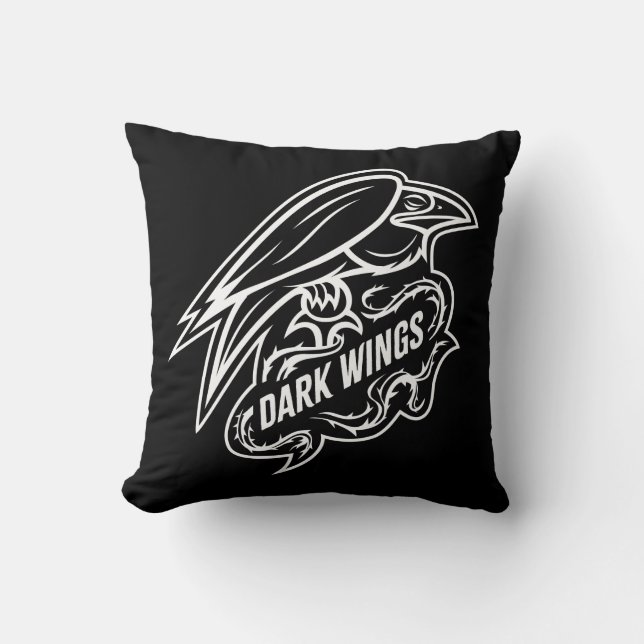 Diablo | Dark Wings Throw Pillow (Front)