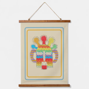 Diablo Huma Mask Tapestry - Beige Background